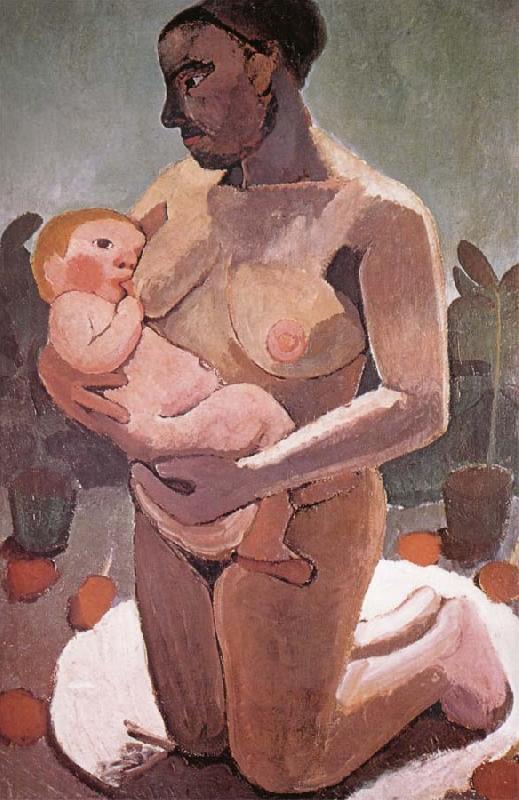 Paula Modersohn-Becker Mother knelt and son